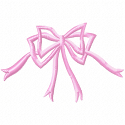 Ribbions And Bows Embroidery Design 3